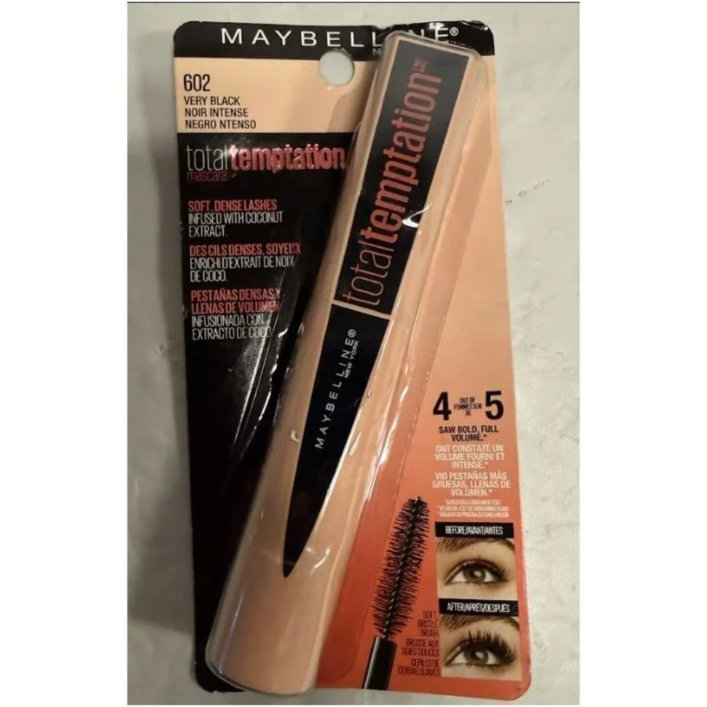 Maybelline Total Temptation Washable Mascara Very Black